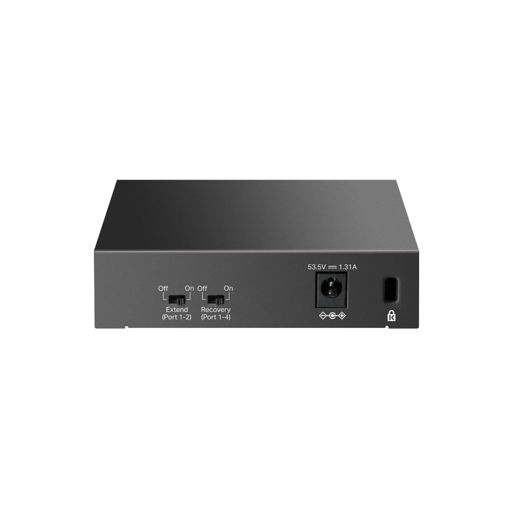 TP-Link LS105GP, 5-Port PoE Gigabit Ethernet Switch, 4 PoE+ Ports mit 62 W, Plug & Play, Extend-Modus, PoE Auto Recovery, Desktop-/Wandmontage, geräuschloser Betrieb 2