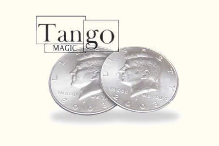 Double Side Half Dollar (Heads w/DVD) (D0035H) by Tango Magic - Trick