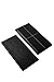 Juvale Faux, Folding, Wooden, Leather, Storage, Ottoman With Contrast Stitch Design 30 x 15 x 15 Inches, Black