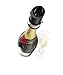 Vacu Vin Premium Champagne Bottle Stopper & Server - Preserve Bubbles for Up to a Week with Airtight Seal - Easy To Use, No Spill & Non-Drip Pouring - Kitchen Bar Counter Essentials