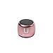 Fashionit U Micro Bluetooth Speaker | Coin-Sized Speakers Bluetooth Wireless with Built-in Mic & Remote Shutter | Portable Rich Sound for Travel, Shower, Beach | Pink