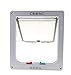 CEESC Cat Flap Door Magnetic Pet Door with 4 Way Lock for Cats, Kitties and Kittens, 2 Sizes and 2 Colors Options (L- Inner Size: 7.08