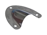 Amarine Made Stainless Steel Clamshell Vent/Wire Cover Clam Shell Vent for Boat - 07724s