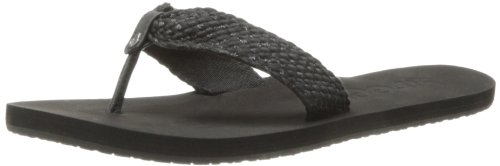 UPC 881862978962, Reef Women&#39;s Mallory Scrunch Flip Flop,Black/Metallic,7 M US