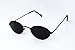 V3024-vp Style Vault Round oval Sunglasses (C024 Black-dark lens)