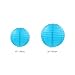 Fonder Mols Tissue Pom Poms Flowers Kit White Blue for Sea Shark Themed Birthday, Boy Baby Shower, Boy Gender Reveal Party Decorations