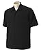 Harriton Men's Barbados Textured Camp Shirt - Black XX-LARGE