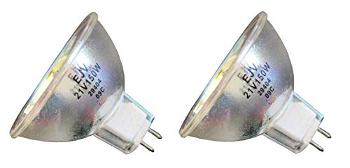 2pcs EJV 21V 150W Donar Bulb for Scienscope Microscope Illuminator FOI SCI CAN Dual Lux II III - Simmon Omega Dichroic C, Automega 471-033 Graphic Arts - Technicolor 1000 A B 1300 1400 Halogen