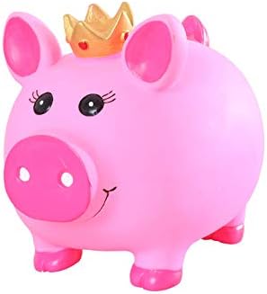 DDOQ Cost-effective Pig Piggy Bank Toy, Kids Saving Box Cute Coin Box Tool Chrismas Money Bank Gift Pink