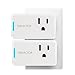 ISELECTOR Mini Smart Plug 2-Pack Wi-Fi Control, No Hub Required, Compatible with Alexa and Google