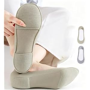 1 Pair Women Non-Slip No Show Socks,Soft Breathable Low Cut Liner Invisible Socks,Cushioned Casual Shoe Inserts