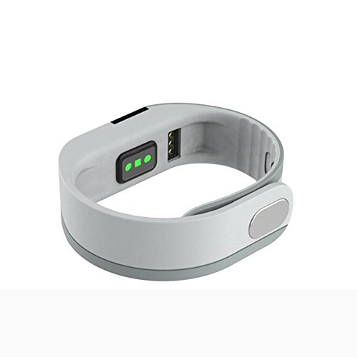 L@YC Activity Tracker Sports Pedometer Bracelet Sleep Monitor Touch Screen Waterproof Smart Reminder, Silver Grey