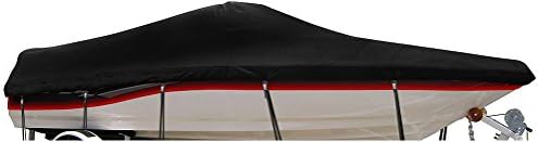 WINDSTORM by Eevelle Boat Covers for V Hull Runabout, 32-Feet 6-Inch Length up to 102-Inch Width Outboard, Black