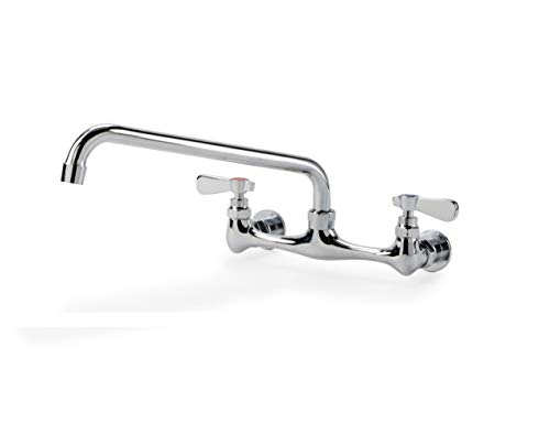 Commercial Stainless Steel Two 2 Compartment Kitchen and Utility Budget Sink with 12" Faucet (24.5" Width x 36" Length)