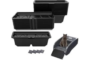36PCS Disposable Waste Receptacles Compatible with Nature's Miracle Litter Box 2nd,for Litter Maid Box 3rd,Disposable Cat Lit
