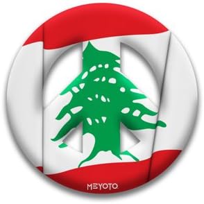 Peace Sign Magnet of Lebanon by MEYOTO