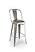 Rounded Seat Cushion for Metal Bar Stools or Kitchen Chairs, Gray (Chair/Stool Sold Separately)