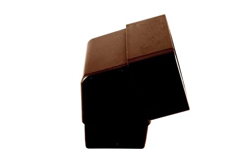 Marshall Tufflex Square 65mm Down Pipe 112 Degree Offset Angle Bend Elbow RWSB2 Black White Brown Clay (Brown) See Also RS227 POLYPIPE