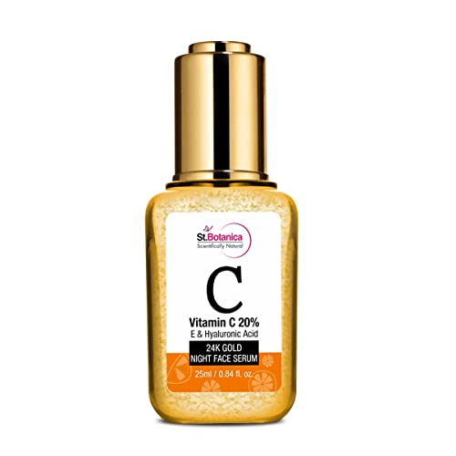 St. Botanica Vitamin C 20, E & Hyaluronic Acid 24K Gold Night Face Serum, 25Ml in Saudi Arabia