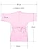 Remedios Girls' Satin Kimono Robe for Party Wedding Birthday Bathrobe Nightgown