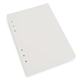 A5 6-Ring Binder/Planner Refill Paper for Filofax, 6 Hole, 100 Sheets/200 Pages, Dot Grid