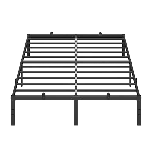 VASAGLE Doppelbettgestell, Metallbett, 140 x 200 cm, Unterbettaufbewahrung