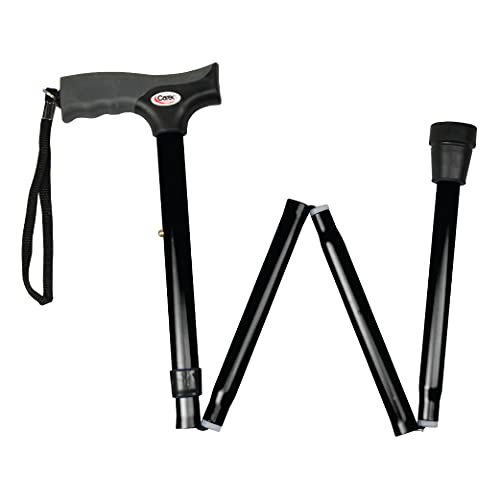 Carex Soft Grip Folding Cane - Foldable Walking Cane For Men and Women - Adjust…