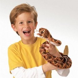 Folkmanis Rattlesnake Plush Hand Puppet - //coolthings.us