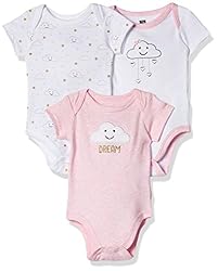 Hudson Baby Unisex Cotton Bodysuits, Pink