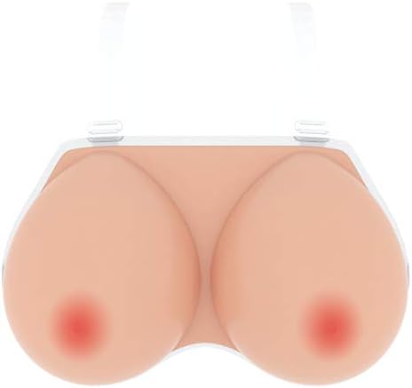 Permande A to E Cup Size Breast Forms with Shoulder Strap False Boobs Enhancer Silicone Bra Prosthesis Breast for Crossdresser Cosplay Mastectomy Patient (L - 1000g(2.2lb)/Pair)