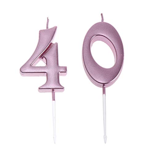 Amosfun-2pcs-40-Birthday-Candle-Cake-Toppers-Number-Decoration-Candle-for-40th-Birthday-Party-Wedding-40-Anniversary-Celebration-Number-40-Rose-Gold