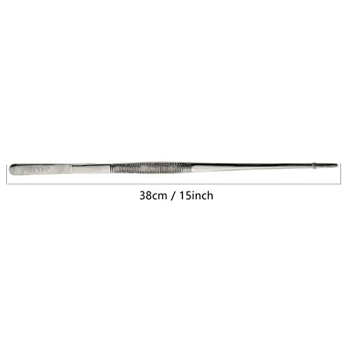 FEITA Extra-Long 15-Inch Tweezer Tongs Stainless Steel - Mega Reptile Feeding Tweezers
