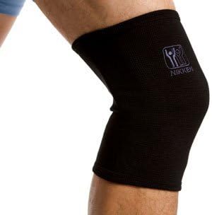 Nikken 1 Extra Large Knee Sleeve 1844 - Black, Thin Stretchy Support, Men Women, Far Infrared, Compression, Brace, Arthritis ACL Meniscus Pain Relief & Recovery, Running Weightlifting Basketball