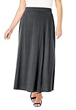 Jessica London Women's Plus Size Tall Maxi Skirt Black,22/24 T