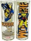Marvel Wolverine Glassware Set of 2 Shooters (Shot Glasses)