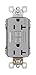 Legrand radiant 2097GRYCCD12 20 Amp GFCI Self Test Decorator Duplex Outlet, Gray (1 Count)