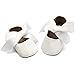 Isbasic Baby Girls Mary Jane Shoes Toddler Soft Sole Anti-Slip Princess Baptism Crib Dress Shoes (0-6 Months, B-White)