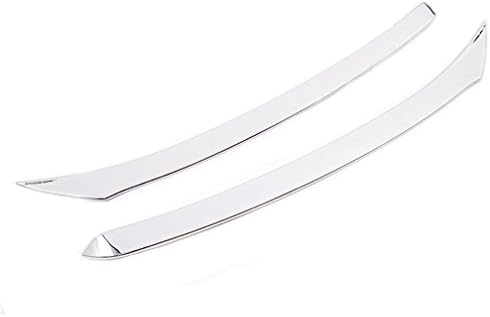 DeAutoBug Chrome Mirror Finished Headlight Eyebrow Decoration Cover Trim for 2014 2015 2016 Nissan Rogu