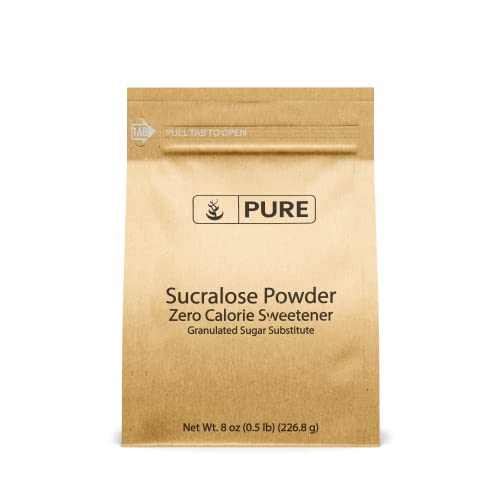 Pure Original Ingredients Sucralose Powder (8 oz) Zero Calorie Sweetener, Great for Cooking & Baking, Sugar Substitute