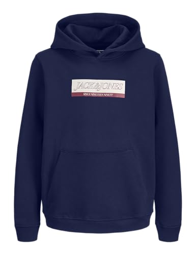 JACK & JONES Junior Jorinwood Block Branding Sweat Noos Jnr, Ocean Cavern, 164