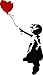 Decals, Home Decor, & More NI4022-Pack Banksy Balloon Girl Vinyl Decal Sticker | 5-Inches By 3-Inches