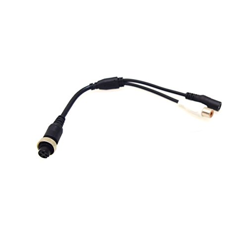 4 Pin to RCA Adapter, Shockproof Waterproof Female 4-Pin to RCA (A/V) Adapter Wire, RCA to 4-PIN Monitor/Camera Adapter