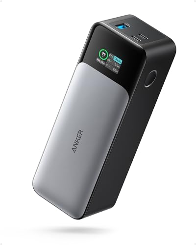 737 Power Bank, 140w 24000mAh Powerbank mit 3 Anschlüsse, Digitales Display, Kompatibel mit iPhone 17/16/15/14, Galaxy, MacBook, AirPods