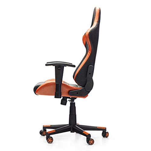 Woxter-Stinger-Station-Orange-Silla-Gaming-Eje-Acero-Levantamiento-por-Gas-Piston-Clase-4-Ergonomica-Reposabrazos-2D-AltIncl-Ajustable-Refuerzo-de-Foam-MD-Racing-Cojin-LumbarCervical