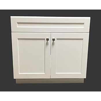 Everyday Cabinets 24 Inch Bathroom Vanity Drawer Base Cabinet in Shaker