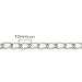 Aluminum Curb Chain in Bulk Wholesale, 5 Meters - Over 15 Feet (10x5.5mm Silver Tone)