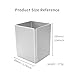 Vaydeer Metal Pencil Pen Holder Desk Aluminum Supplies Organizer and Cup Storage Stationary Sturdy 3.1×3.1×3.9inch,Silver
