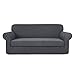 CHUN YI Stretch Sofa Slipcovers 2-Piece Couch Cover Furniture Protector Arm Chair Loveseat Coat Soft High Elastic Material, Checks Spandex Rhombus Fabric(X-Large,Gray)