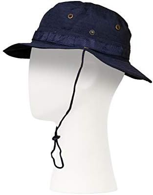 navy camo bucket hat