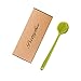 PRETTY SEE Slicone Bath Body Brush Exfoliator, Back Brush Long Handle for Shower with Soft Bristles, Back Scrubber, Green